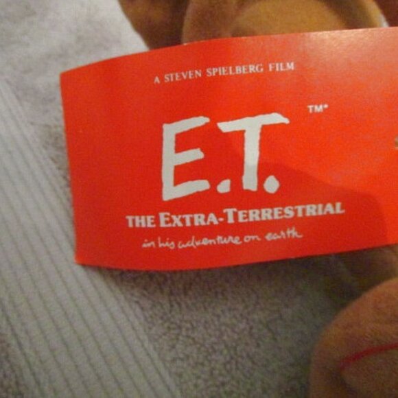 1982 Vtg E.T. Extra Terrestrial Plush Stuffed Doll Poseable Showtime Kamar Tag - Picture 12 of 12
